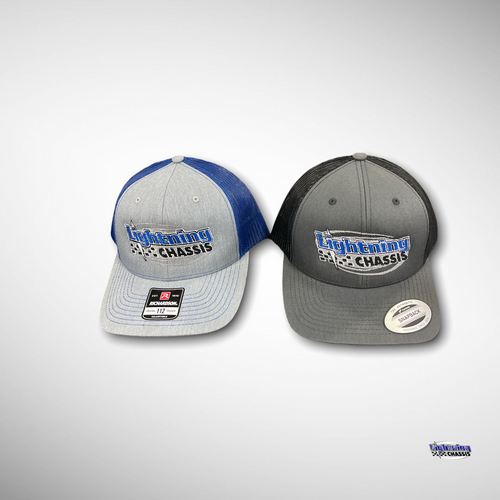 Lightning Chassis Snap Back Trucker Hat with Logo